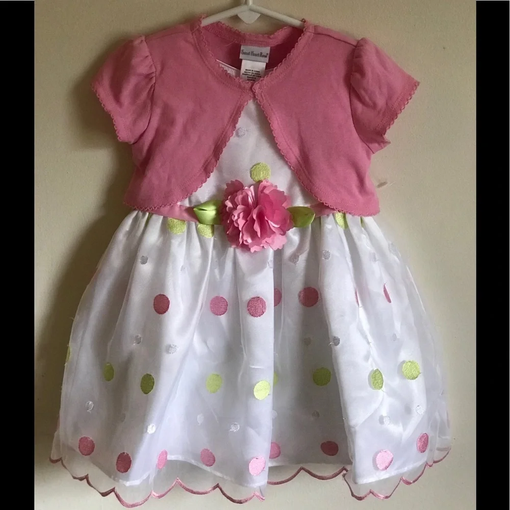 New Sweet Heart Rose Toddler Dress 2T